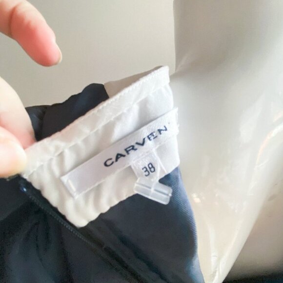 Carven Blue and White Mini Dress - Picture 10 of 10